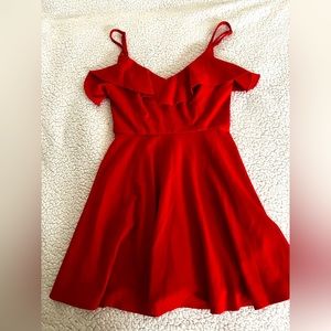 ROW A red dress size medium NWT